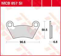 TRW Remblokken, en remschoenen voor de moto, MCB857SI Sinter offroad