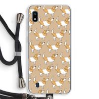 Doggy: Samsung Galaxy A10 Transparant Hoesje met koord