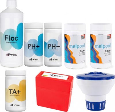 Toppy startset met grote chloortabletten voor zwembad