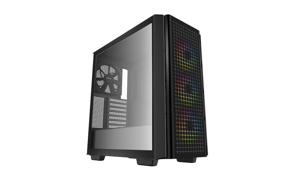 DeepCool CG540 Midi-tower PC-behuizing Zwart 1 voorgeïnstalleerde ventilator, 3 voorgeïnstalleerde LED-ventilators