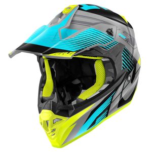 GIVI 60.1 Fresh Mat, Motorcross helm, Blauw-Zwart-Titanium