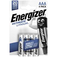 Energizer Ultimate FR03 AAA batterij (potlood) Lithium 1250 mAh 1.5 V 4 stuk(s) - thumbnail