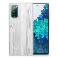 Samsung Galaxy S20 FE | Bumper Hoesje | White Wood