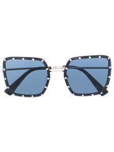 VALENTINO GARAVANI EYEWEAR lunettes de soleil à monture oversize - Argent