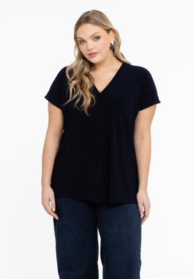 Yoek Shirt met plooi | Blauw | Maat 58/60