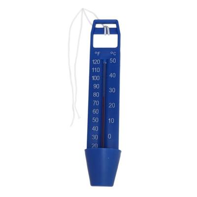 Gerimport Zwembad thermometer - blauw - 16 cm - zwembadwater temperatuur meters