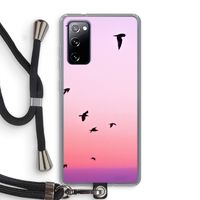 Fly away: Samsung Galaxy S20 FE / S20 FE 5G Transparant Hoesje met koord