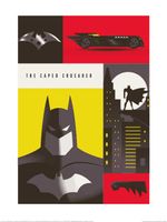 WB Art of the 100th The Caped Crusader Art Print 30x40cm