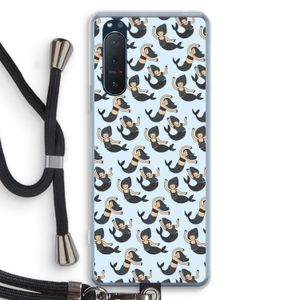 Zeemeermin: Sony Xperia 5 II Transparant Hoesje met koord