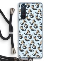 Zeemeermin: Sony Xperia 5 II Transparant Hoesje met koord