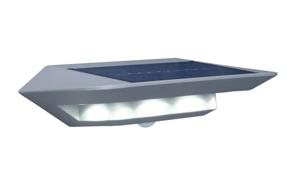 Buitenlamp op solar paneel grijs &apos;Ghost solar&apos; led lamp downlighter 25 cm