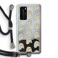 King Kylie: Huawei P40 Transparant Hoesje met koord