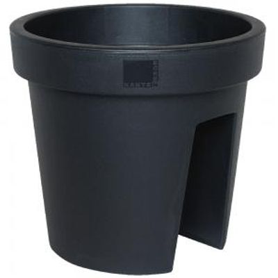 Balkonbak rond set ø28 cm E&K - antraciet