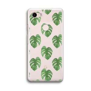 Monstera leaves: Google Pixel 3 Transparant Hoesje