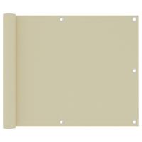 VidaXL Balkonscherm 75x300 cm oxford stof crème VidaXL Balkonscherm 75x300 cm oxford stof crème