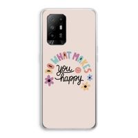Happy days: Oppo A94 5G Transparant Hoesje