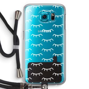Wimpers: Samsung Galaxy S6 Transparant Hoesje met koord