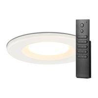 HOFTRONIC™ Set van 6 stuks dimbare LED inbouwspots wit Venezia 6 Watt 2700K IP65 incl. afstandsbediening