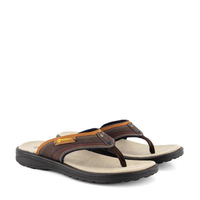 Travelin' Men - Flip flop - Bruin - Maat 40