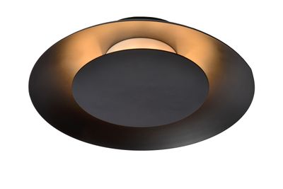 FOSKAL Plafonnière Ø 21,5 cm LED 1x6W 2700K Zwart