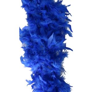 Party Sierveren Boa - Carnaval verkleed accessoire - blauw - 180 cm - 50 gram