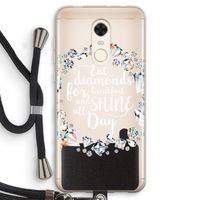 Diamonds: Xiaomi Redmi 5 Transparant Hoesje met koord