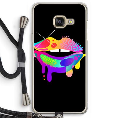 Lip Palette: Samsung Galaxy A3 (2016) Transparant Hoesje met koord