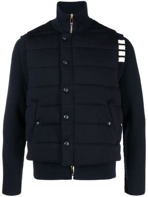 Thom Browne doudoune à boutons pression - Bleu
