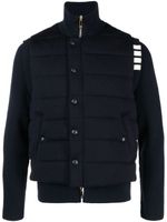 Thom Browne veste matelassée à rayures - Bleu - thumbnail