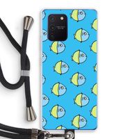 Visjes: Samsung Galaxy Note 10 Lite Transparant Hoesje met koord