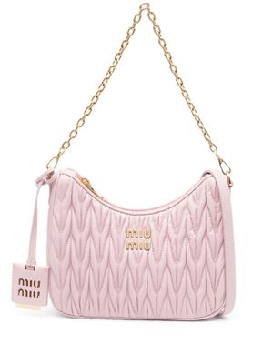 Miu Miu sac porté épaule à effet matelassé - Rose