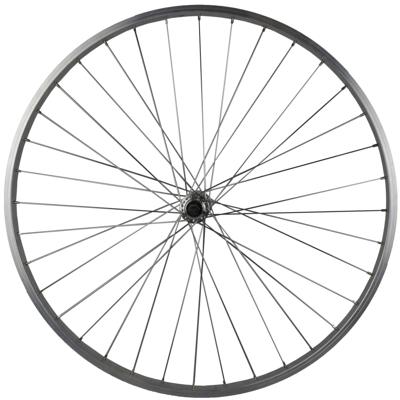 Roland voorwiel p24 28" 36g vaste as alu zilver