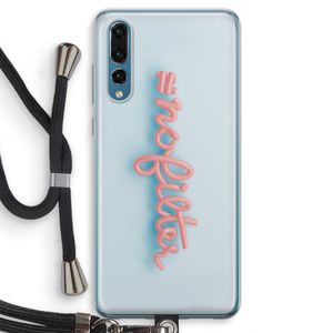 #nofilter: Huawei P20 Pro Transparant Hoesje met koord