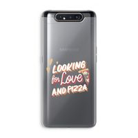 Pizza is the answer: Samsung Galaxy A80 Transparant Hoesje