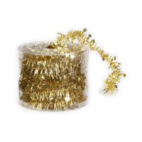 Dunne folie slingers goud 3,5 x 700 cm - kerstslinger - thumbnail