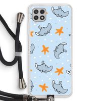 Manta: Samsung Galaxy A22 4G Transparant Hoesje met koord