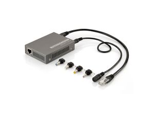 LevelOne POS-3000 network splitter Zwart Power over Ethernet (PoE)