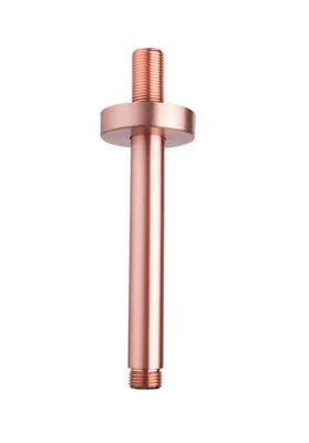 Wiesbaden luxe douche-arm rond plafondbev. 15cm geborsteld koper