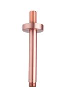 Wiesbaden luxe douche-arm rond plafondbev. 15cm geborsteld koper