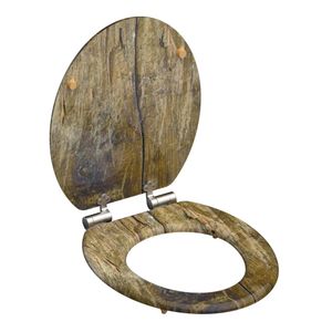 SCHÜTTE toiletbril solid wood mdf bruin