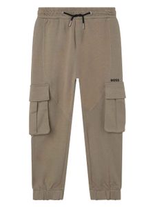 BOSS Kidswear pockets drawstring track trousers - Marron