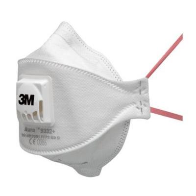 3M™ Aura™ stofmasker met ventiel - FFP3 - 9332+ in verpakking