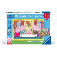 Ravensburger Peppa Pig puzzelset - 2 x 12 stukjes - thumbnail