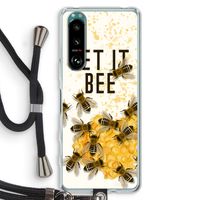 Let it bee: Sony Xperia 5 III Transparant Hoesje met koord