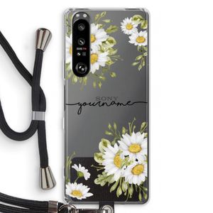 Daisies: Sony Xperia 1 III Transparant Hoesje met koord