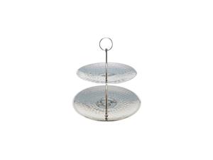 Etagere 2-laags rvs 20/25cm