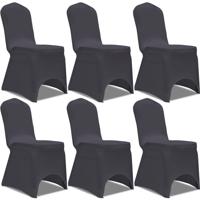VidaXL Stoelhoes stretch antraciet 6st