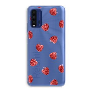 Framboosjes: Xiaomi Redmi 9T Transparant Hoesje