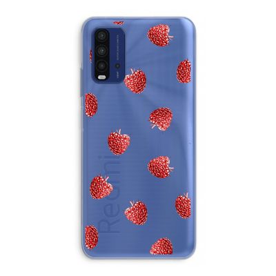 Framboosjes: Xiaomi Redmi 9T Transparant Hoesje