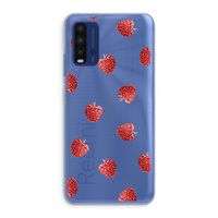 Framboosjes: Xiaomi Redmi 9T Transparant Hoesje